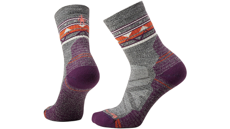 Smartwool Hike Light Cushion Zig Zag Valley Mid Crew Socks - Womens