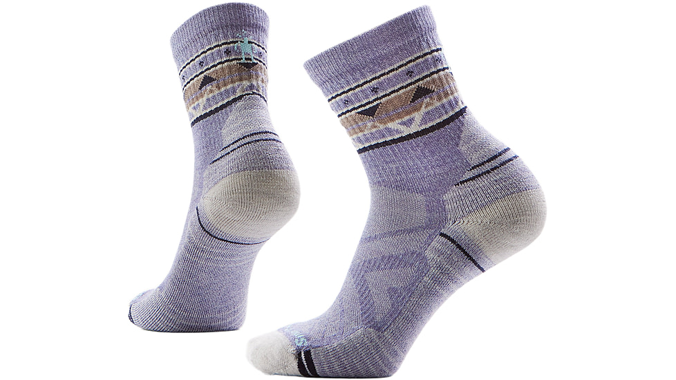 Smartwool Hike Light Cushion Zig Zag Valley Mid Crew Socks - Womens