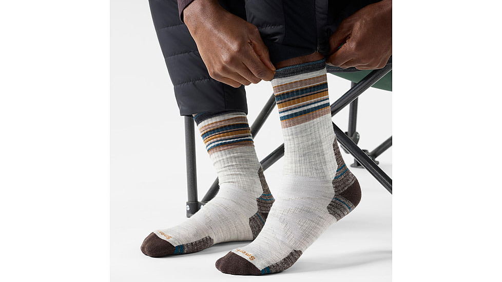 Smartwool Hike Targeted Cushion Striped Crew Socks - Mens