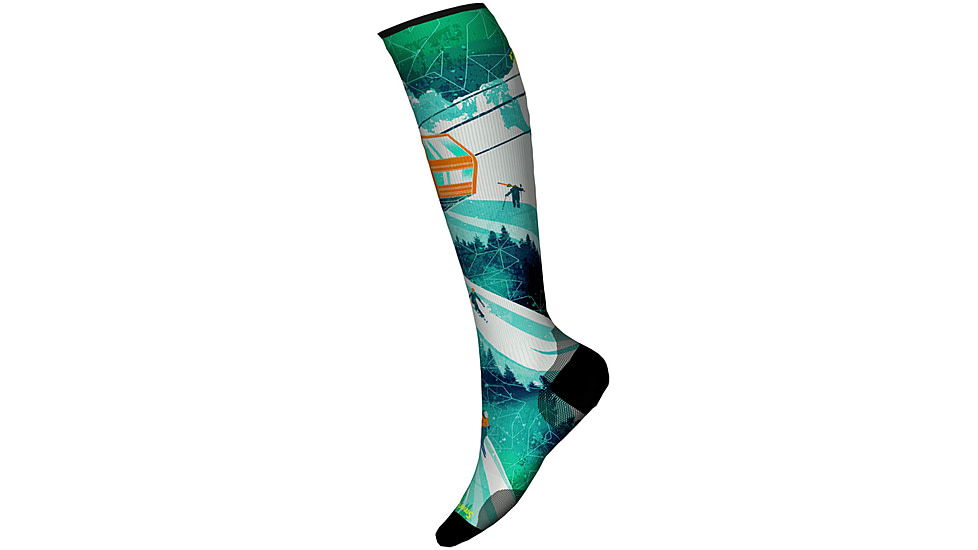 Smartwool Ski Zero Cushion Ski Day Print OTC Socks - Mens
