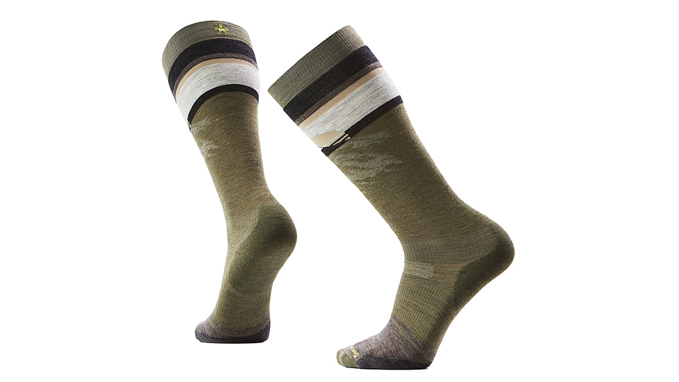 Smartwool Snowboard Targeted Cushion Mountain Sunrise OTC Socks - Mens, Winter Moss, Extra Large, SW002901K1810XL000