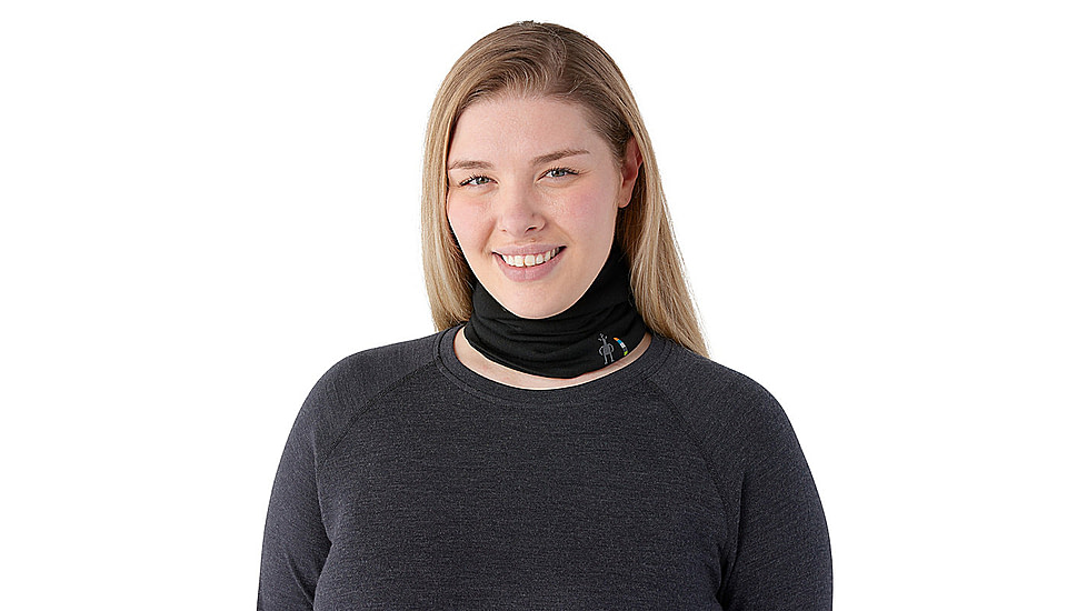 Smartwool Thermal Merino Reversible Neck Gaiter, Black-Black, One Size, SW0170710011FM