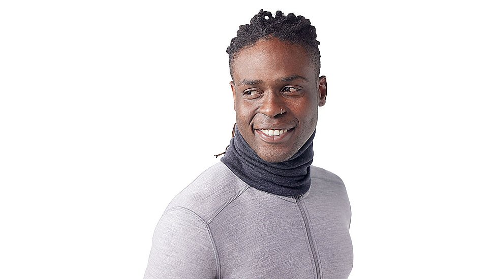 Smartwool Thermal Merino Reversible Neck Gaiter, Charcoal Heather, One Size, SW0170710101FM