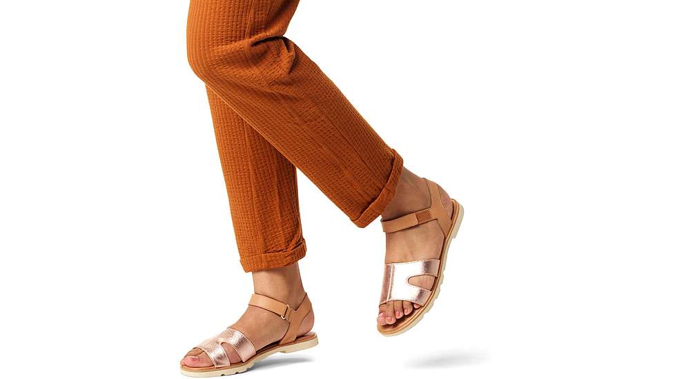 Sorel Ella III Ankle Strap - Womens, Honest Beige/Honey White, 7.5, 2076821-246-7.5