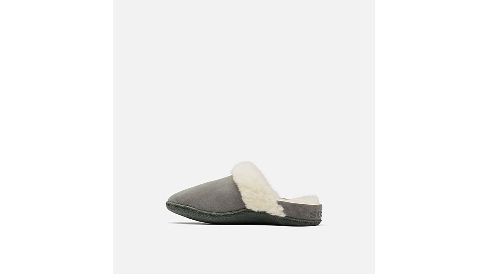 Sorel Nakiska Slide LI Slippers - Womens, Quarry/Grill, 6US, 1902881053-6