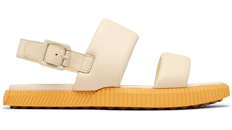 Sorel Ona Streetworks Go-To Flat Sandal - Womens, Honey White/Yellow Ray, 9.5, 2070231-292-9.5