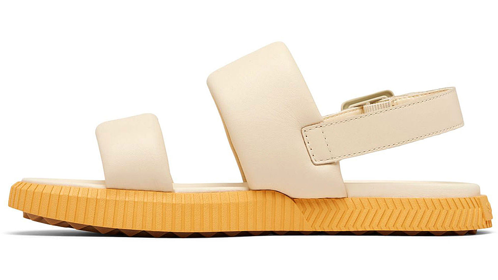 Sorel Ona Streetworks Go-To Flat Sandal - Womens, Honey White/Yellow Ray, 9.5, 2070231-292-9.5