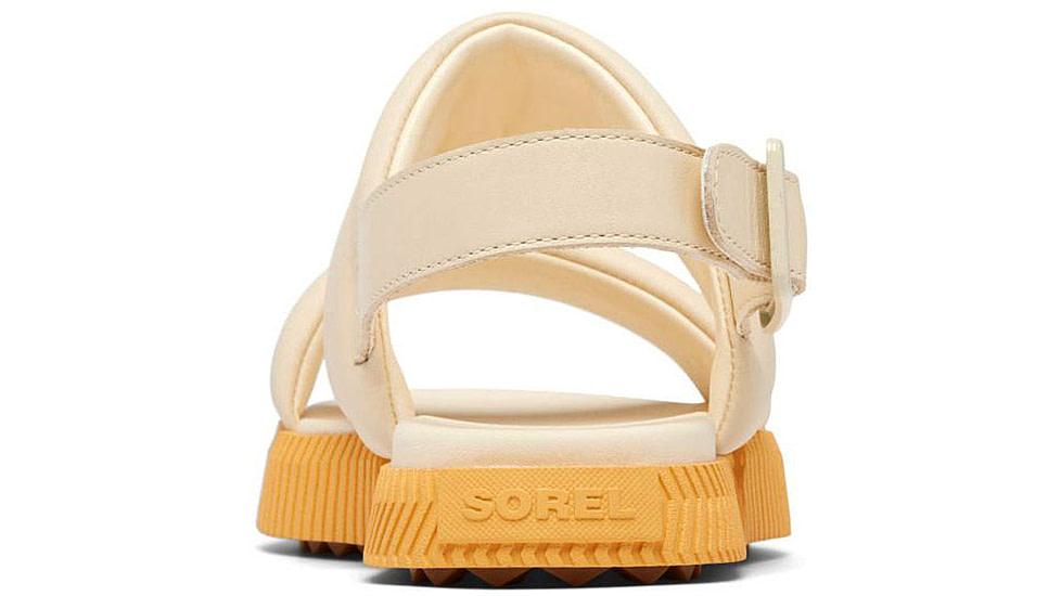 Sorel Ona Streetworks Go-To Flat Sandal - Womens, Honey White/Yellow Ray, 9.5, 2070231-292-9.5