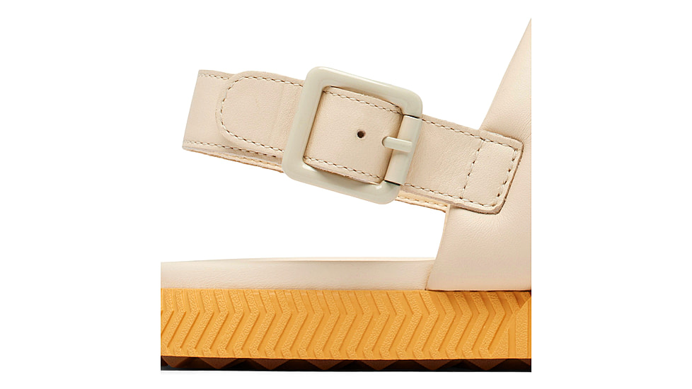 Sorel Ona Streetworks Go-To Flat Sandal - Womens, Honey White/Yellow Ray, 9.5, 2070231-292-9.5