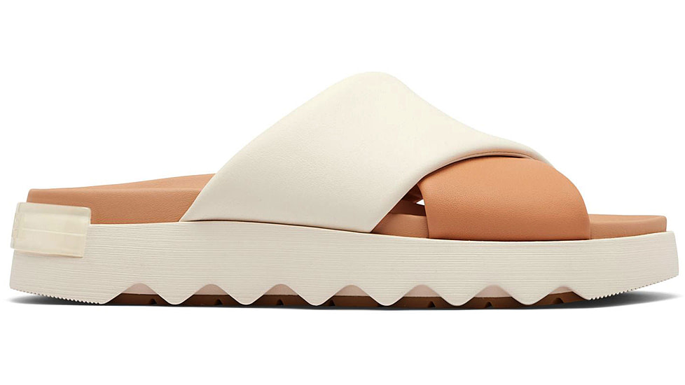 Sorel VIIbe Crisscross Slide - Womens, Honest Beige/Chalk, 9.5, 2076811-246-9.5