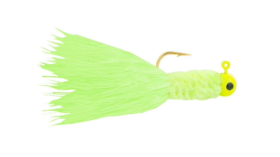 South Bend Crappie Jig 1/16oz Chartreuse 3pk, CRA-16C