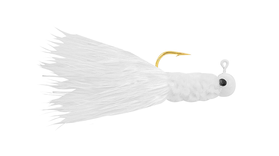 South Bend Crappie Jig 1/16oz White 3pk, CRA-16W