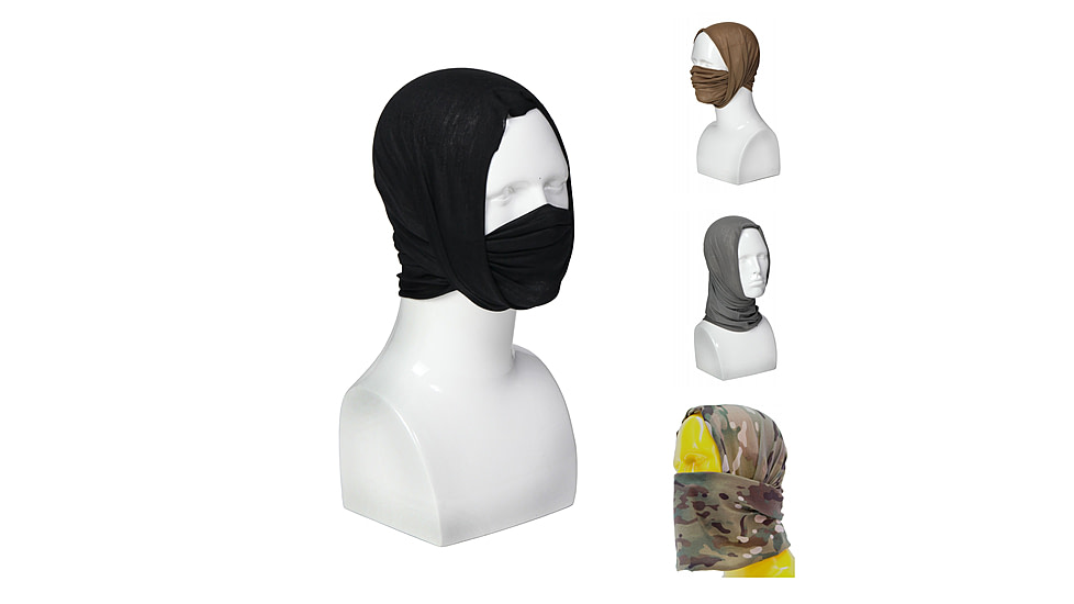 Spec Ops Recon Wrap Multi-Season Multi-Mode Head Gear, Black, Coyote Brown, Foliage Green, MultiCam