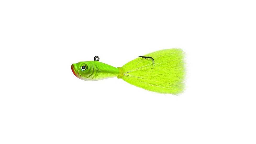 Spro Prime Bucktail Jig 1/2oz, 4/0 Hook, Crazy Chartreuse, SBTJCC-1/2