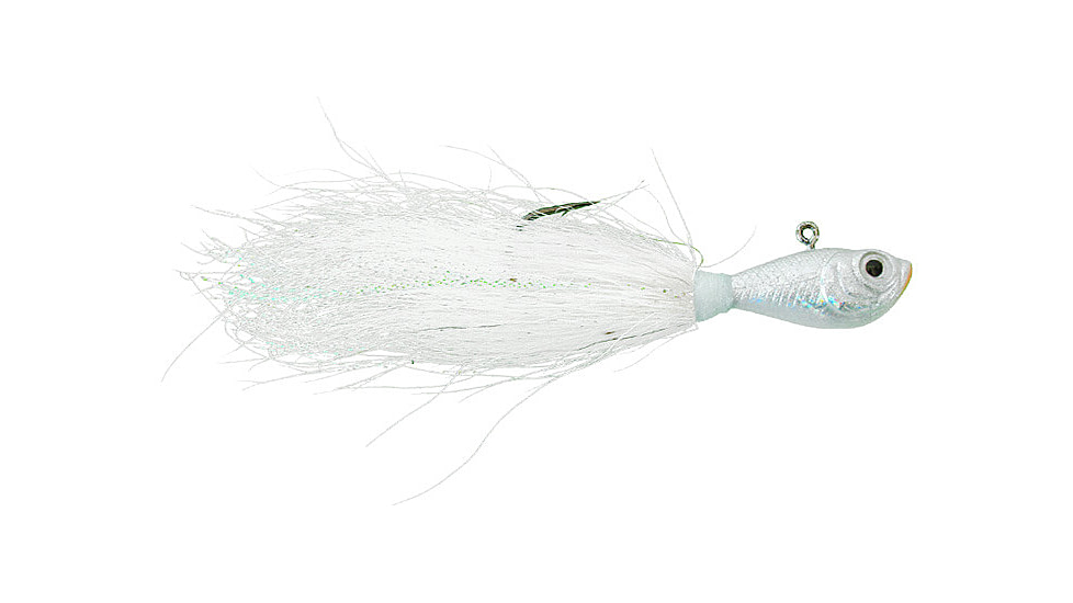 Spro Prime Bucktail Jig 1/2oz, 4/0 Hook, White, SBTJW-1/2