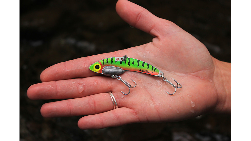 SteelShad 3/8 oz Blade Bait, Perch/Firetiger, SSL-10004