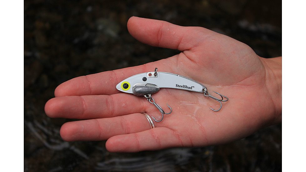 SteelShad 3/8 oz Blade Bait, White Shad, SSL-10062