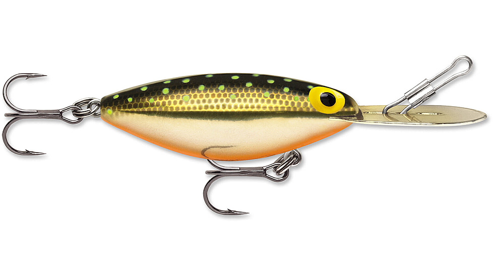 Storm Original Hot N Tot 07 Hard Bait, Metallic Gold Chartreuse Specks, AH126