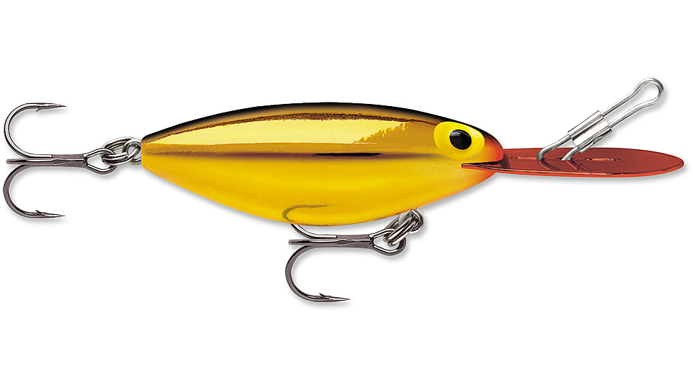 Storm Original Hot N Tot 07 Hard Bait, Metallic Gold / Red Lip, AH135