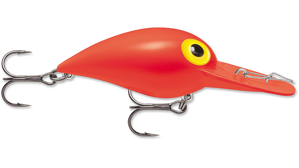 Storm Original Wiggle Wart 05 Hard Bait, Solid Fluorescent Red, V48
