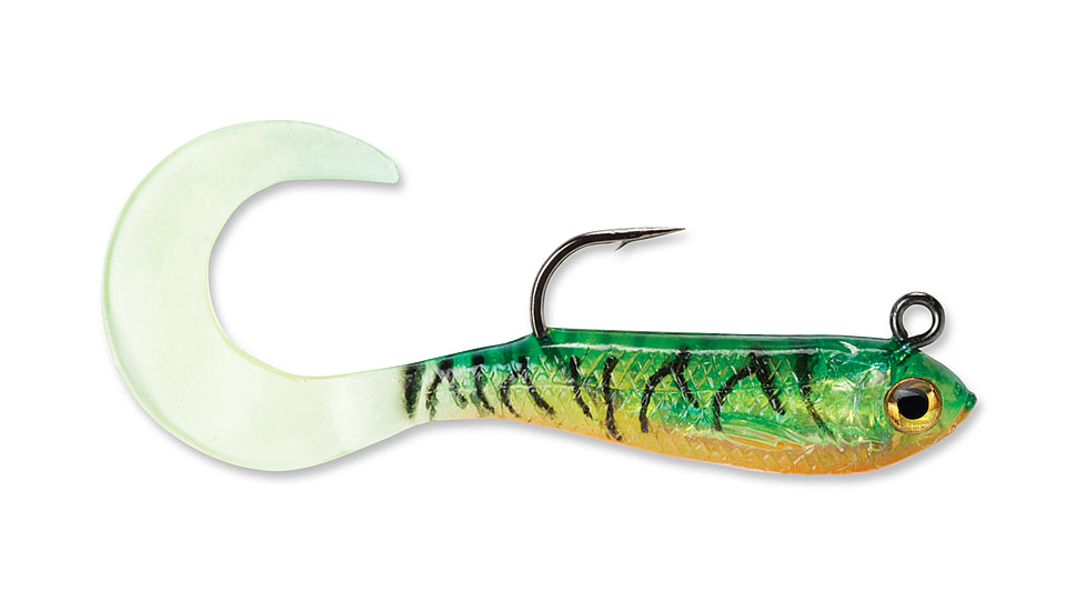 Storm WildEye Curl Tail Minnow 02 Soft Bait, Fire Tiger, WCM02FT