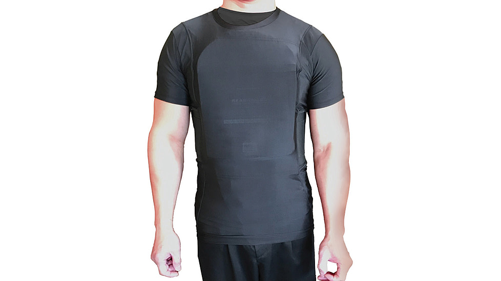 StreetWise Security Products Safe-T-Shirt - Men's, 2XL, Black, SWBPCHXXL