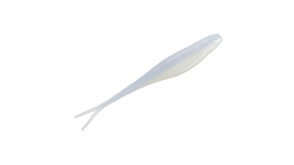 Strike King 3X Z-Too Softbait, 4 pack, 7in, Pearl Blue Glimmer Back, 12-36724