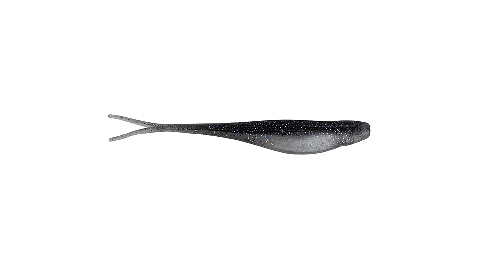 Strike King 3X Z-Too Softbait, 4 pack, 7in, Smokey Shad, 12-36728