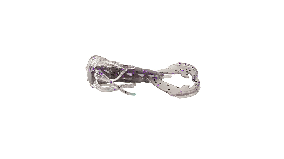 Strike King Baby Luau Craw, Smoke Purple with Black Flake, 3in, RGBLCRW-875