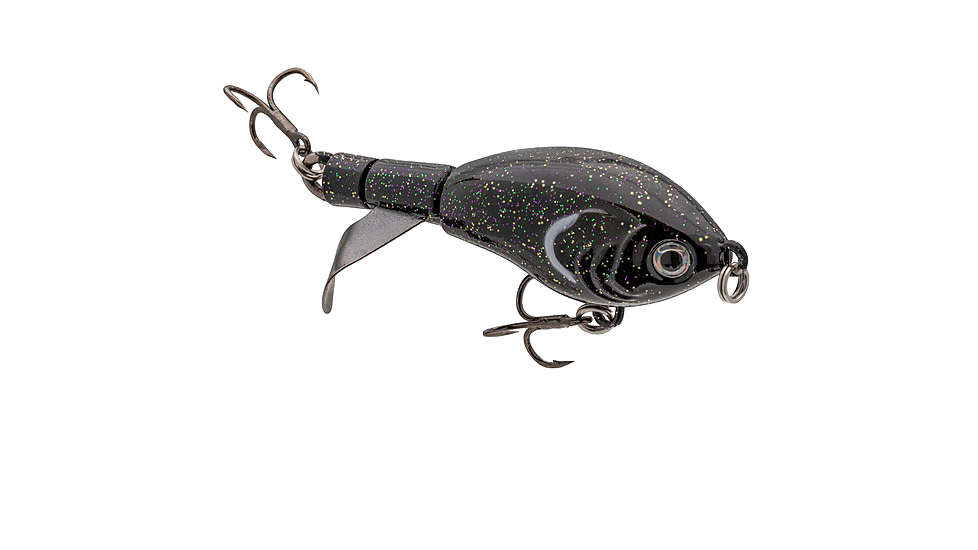 Strike King Bitsy Chickin Hardbait, 2.5in, 1/4oz, Black Lab, 12-36266
