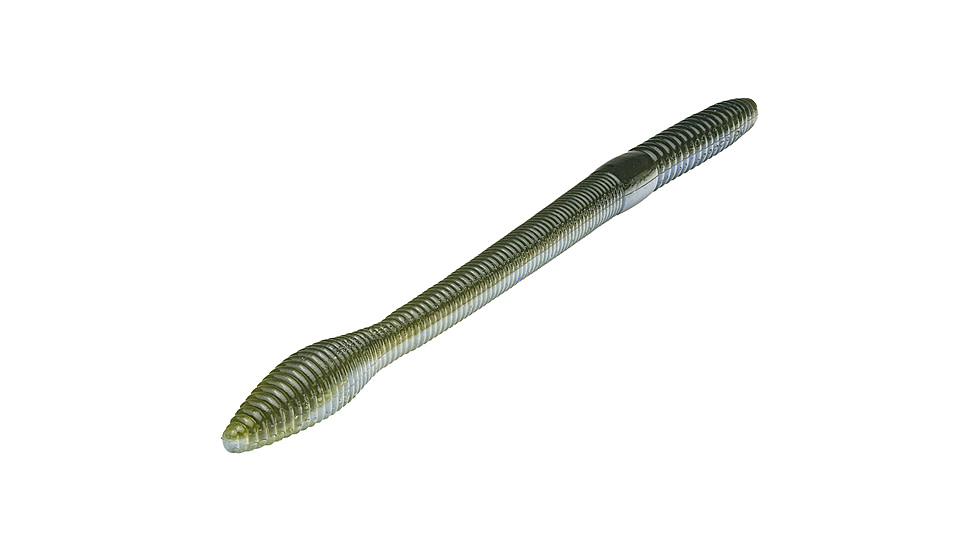 Strike King KVD Perfect Plastics Bullworm OPT, Soft Plastic Worm Fishing Lure, Moon Juice, 10in, 5-Pack, BW10-850, BW10-850