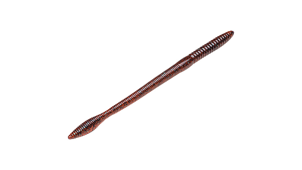 Strike King KVD Perfect Plastics Bullworm OPT, Soft Plastic Worm Fishing Lure, Red Bug, 10in, 5-Pack, BW10-85, BW10-85