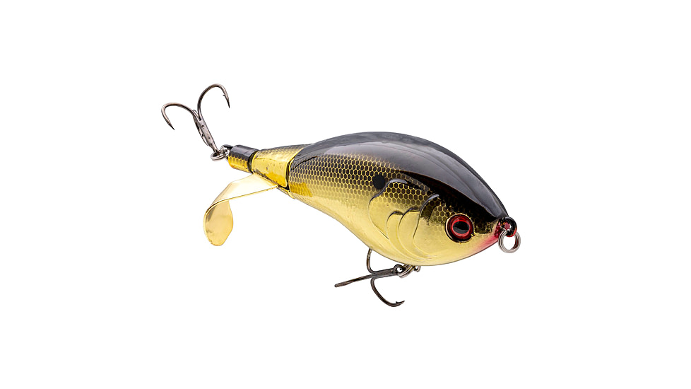 Strike King Clickin Chickin Hardbait, 4in, 1.4oz, Gold Natural Shad, 12-36384