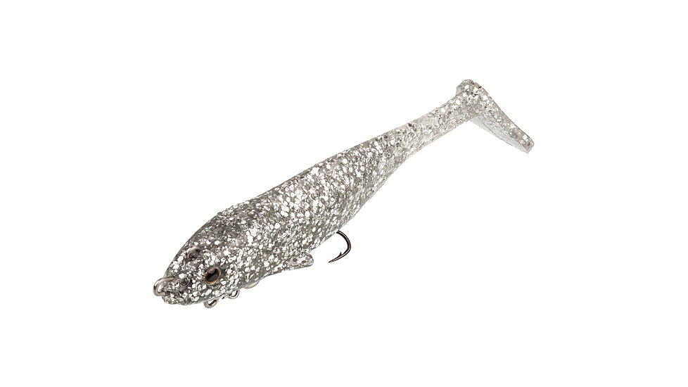 Strike King Final Copy Softbait, 1 pack, 4in, Carolina Chrome, 12-36049