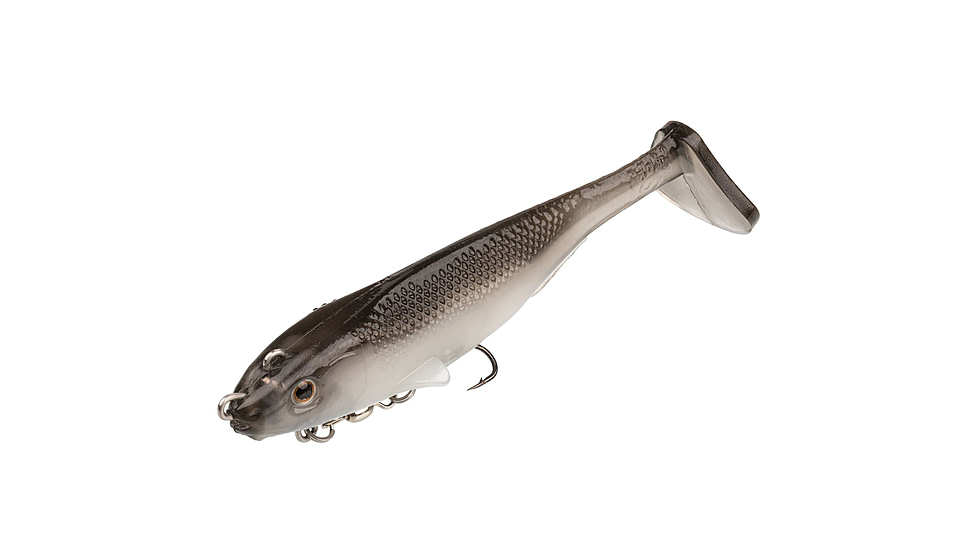Strike King Final Copy Softbait, 1 pack, 4in, Ghost Shad, 12-36046