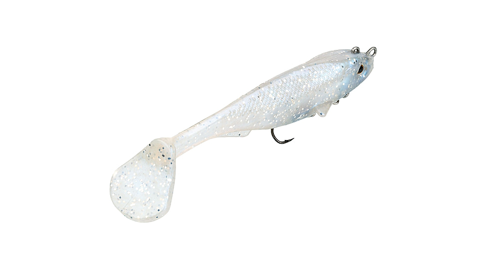 Strike King Final Copy Softbait, 1 pack, 4in, Pearl, 12-36045