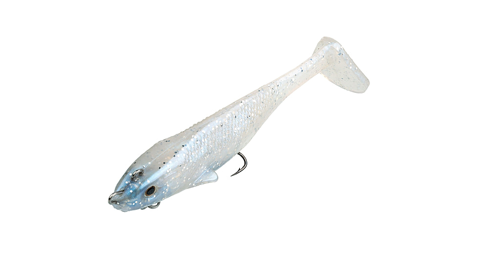 Strike King Final Copy Softbait, 1 pack, 4in, Pearl, 12-36045