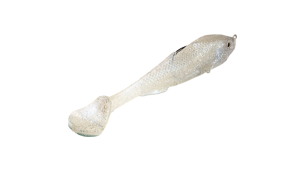 Strike King Final Copy Weedless Softbait, 1 pack, 6in, Pearl, 12-36067
