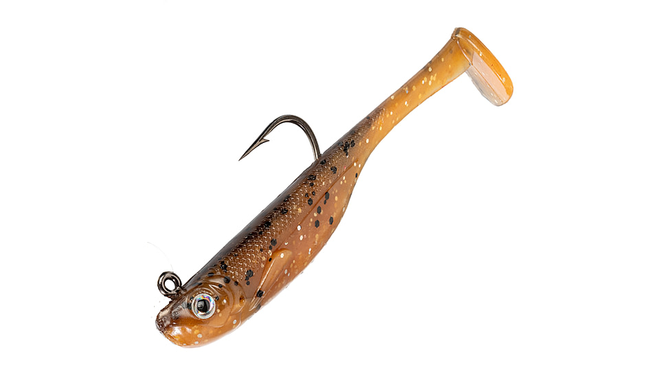 Strike King Homing Minnow Softbait, 3 pack, 2.5in, 1/4oz, Orange Bream, 12-36130