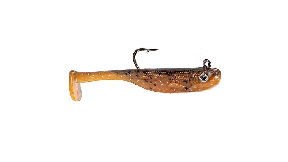 Strike King Homing Minnow Softbait, 3 pack, 2.5in, 1/4oz, Orange Bream, 12-36130