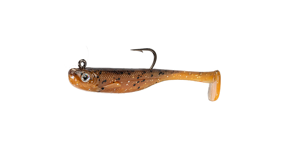 Strike King Homing Minnow Softbait, 3 pack, 2.5in, 1/4oz, Orange Bream, 12-36130