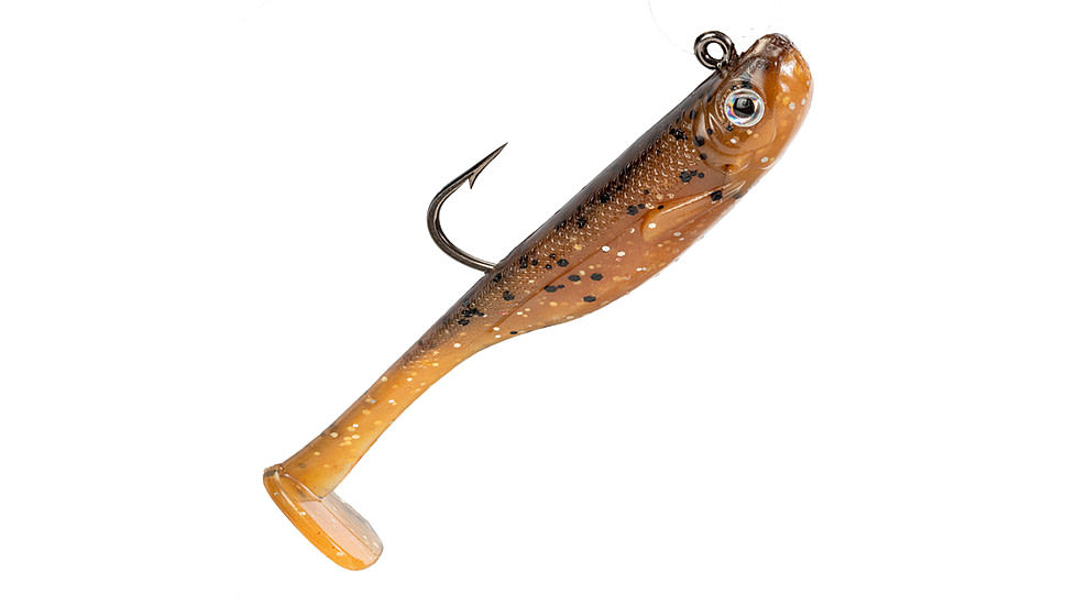 Strike King Homing Minnow Softbait, 3 pack, 2.5in, 1/4oz, Orange Bream, 12-36130
