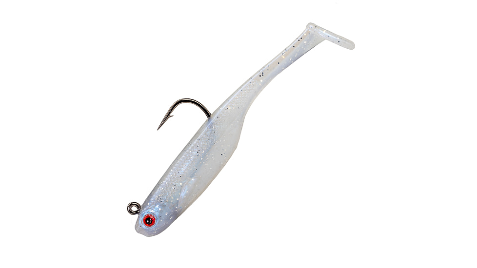 Strike King Homing Minnow Softbait, 3 pack, 2.5in, 1/4oz, Pearl, 12-36122