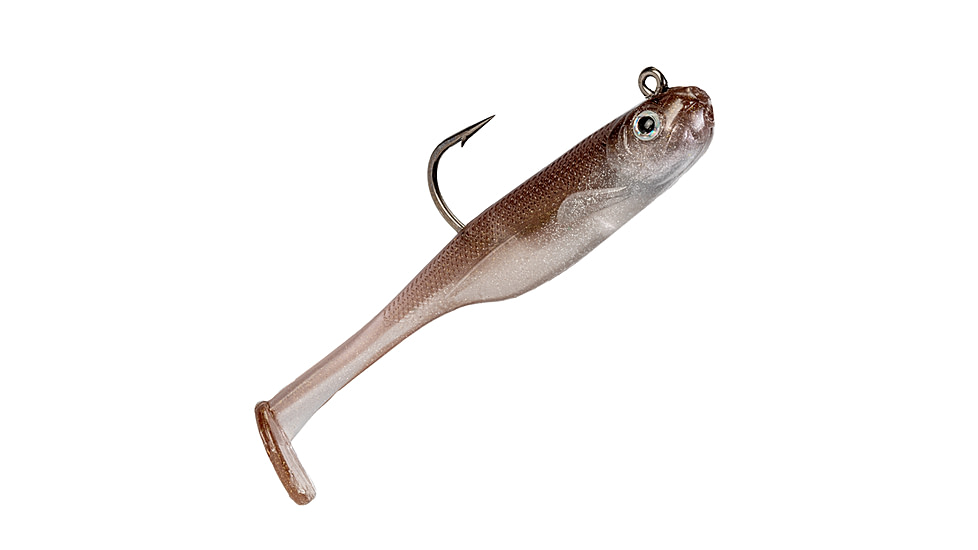 Strike King Homing Minnow Softbait, 3 pack, 2.5in, 1/4oz, Reel Shad, 12-36129