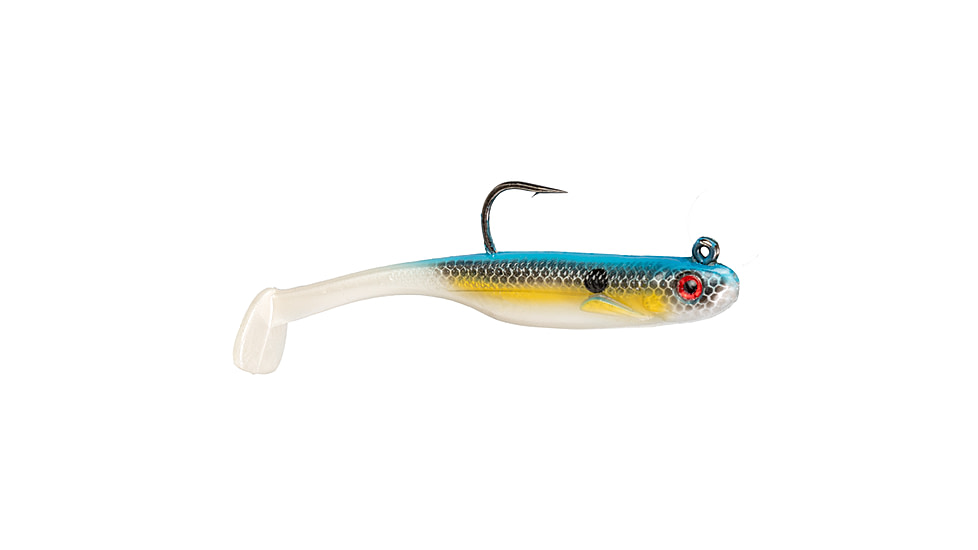 Strike King Homing Minnow Softbait, 3 pack, 2.5in, 1/4oz, Sexy Shad, 12-36128