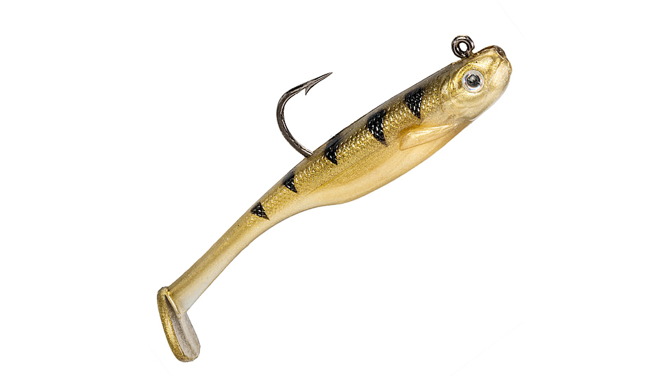 Strike King Homing Minnow Softbait, 3 pack, 2.5in, 1/4oz, Sugar Daddy, 12-36125