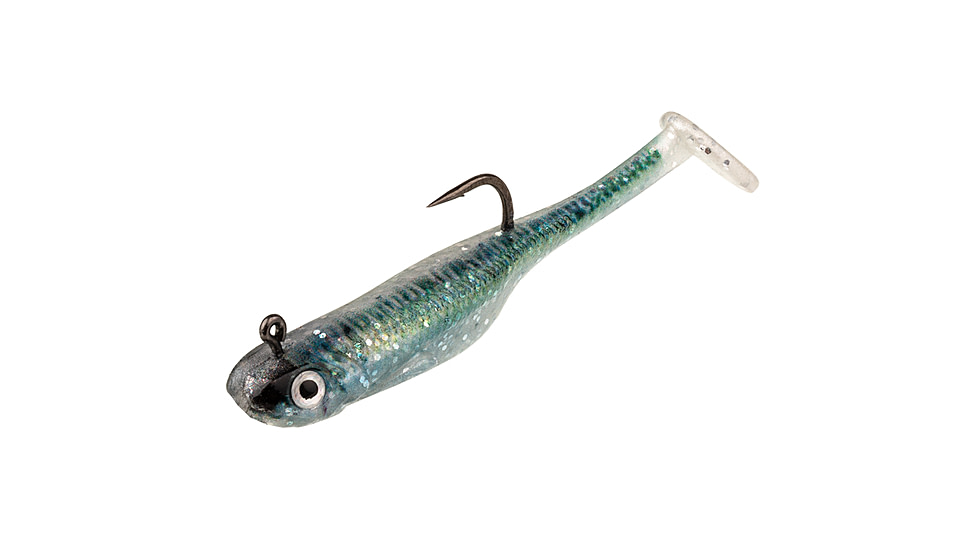 Strike King Homing Minnow Softbait, 3 pack, 3in, 1/8oz, Natural Herring, 12-36183