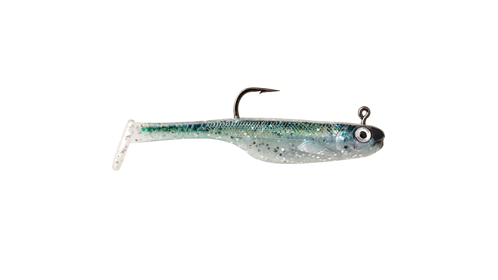 Strike King Homing Minnow Softbait, 3 pack, 3in, 1/8oz, Natural Herring, 12-36183