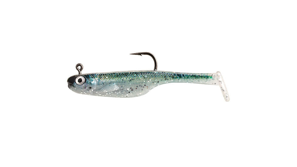 Strike King Homing Minnow Softbait, 3 pack, 3in, 1/8oz, Natural Herring, 12-36183