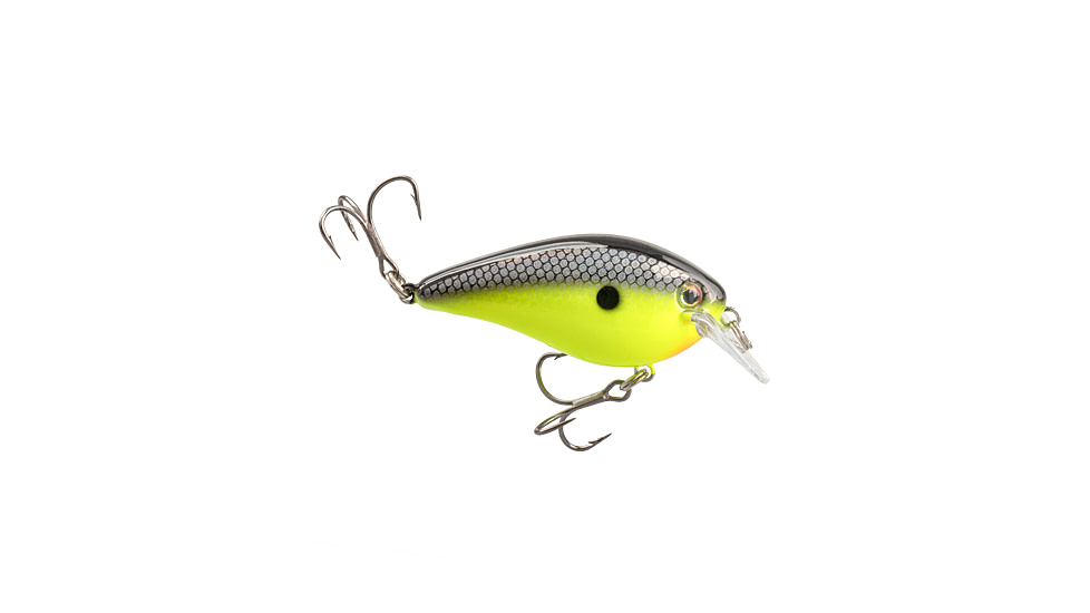 Strike King KVD Elite 1.5 Crankbaits, Chartreuse Baitfish, 3/8oz, HCKVD1.5E-432